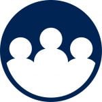 Icon showing three people.